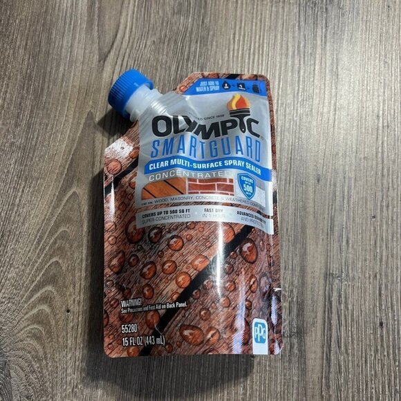 Olympic SmartGuard Clear Multi-Surface Spray Sealer Concentrated 15oz Add Water - Picture 1 of 11
